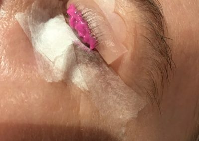 Pink setting lotion